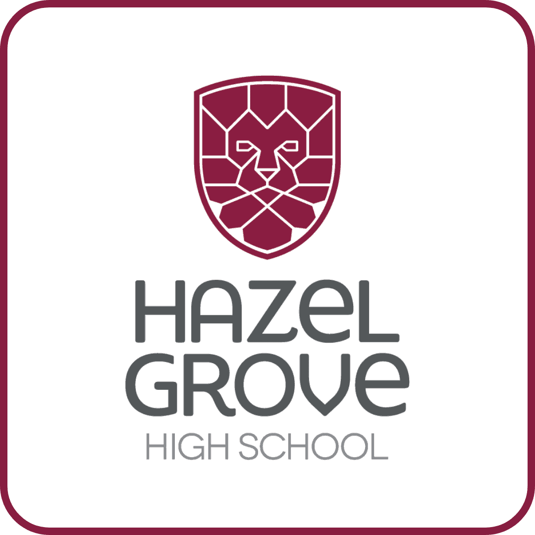 Hazel Grove High School logo button